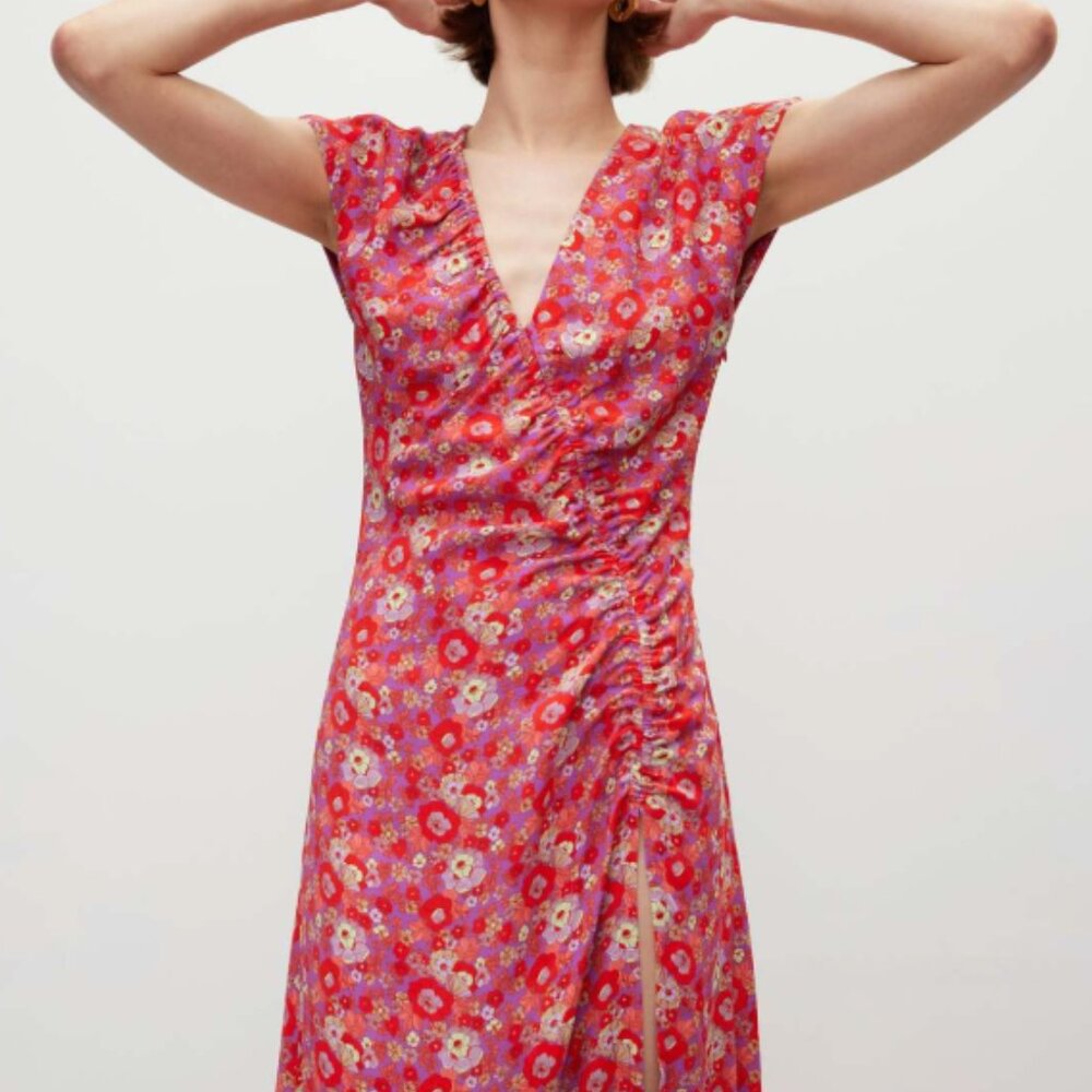 Floral Red Maxi Dress